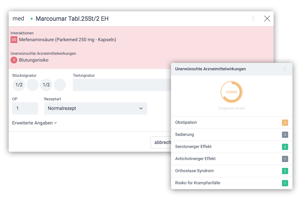 Interaktionen Unerwünschte Arzneimittelwirkungen